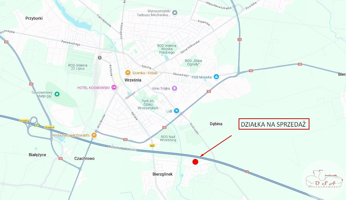 Działka Sprzedaż Bierzglinek 15
