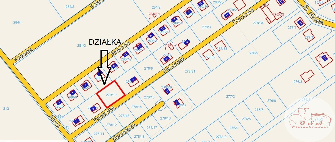 Działka Sprzedaż Radzewo Pomorska 16