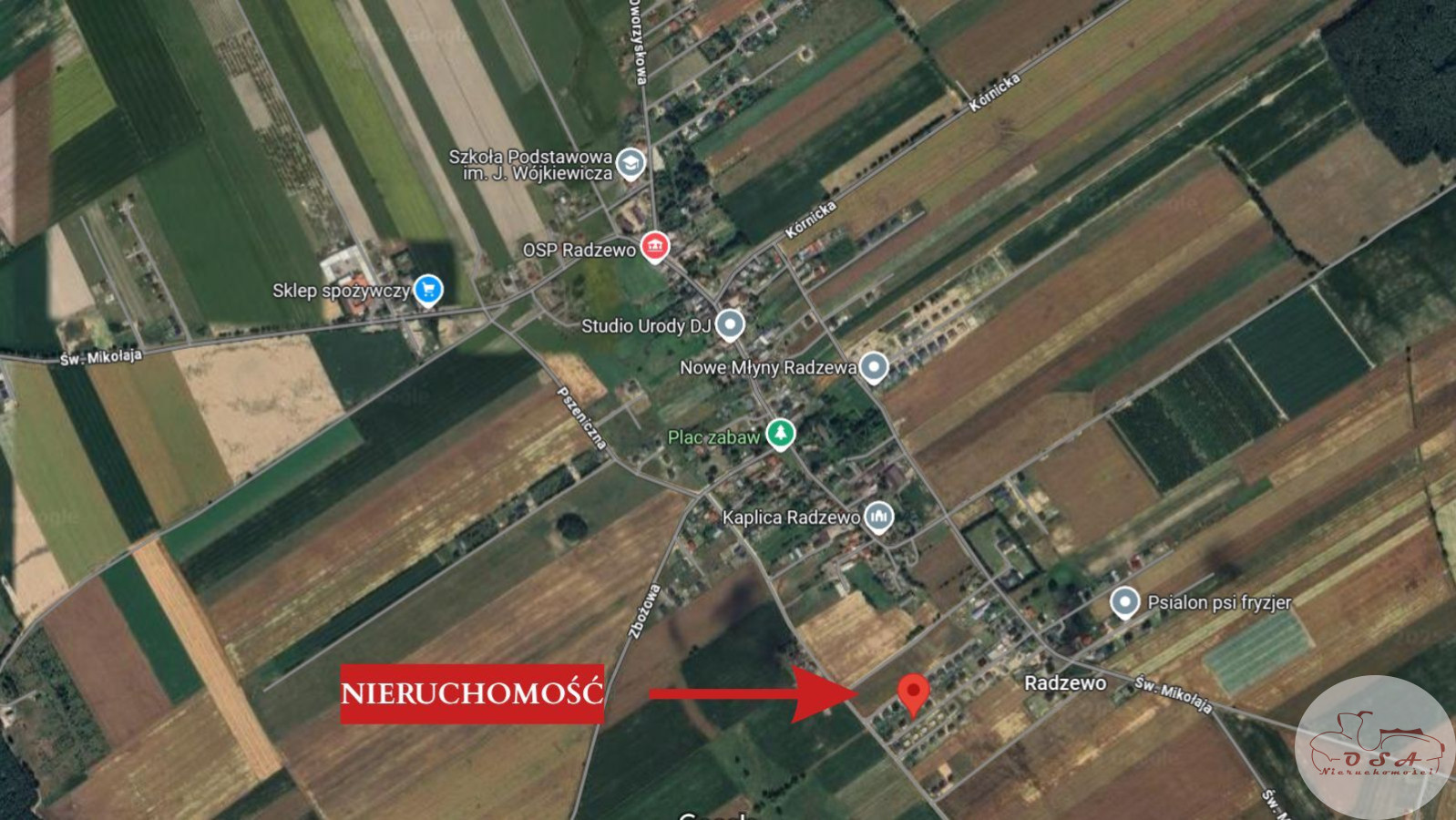 Działka Sprzedaż Radzewo Pomorska 15
