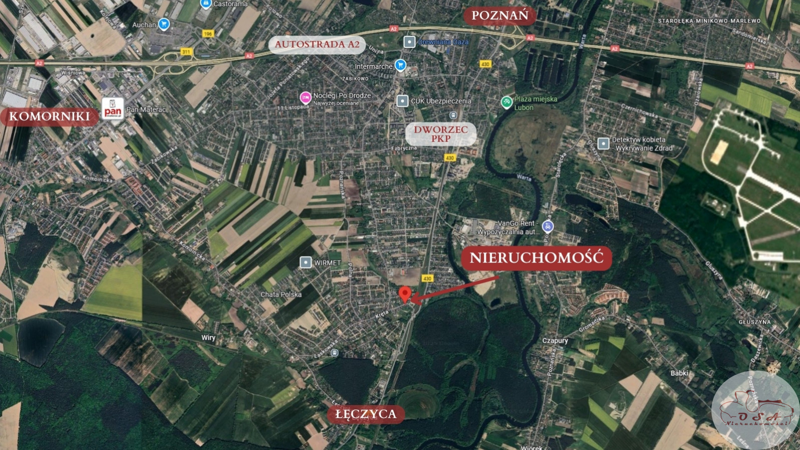 Działka Sprzedaż Luboń Kręta 14
