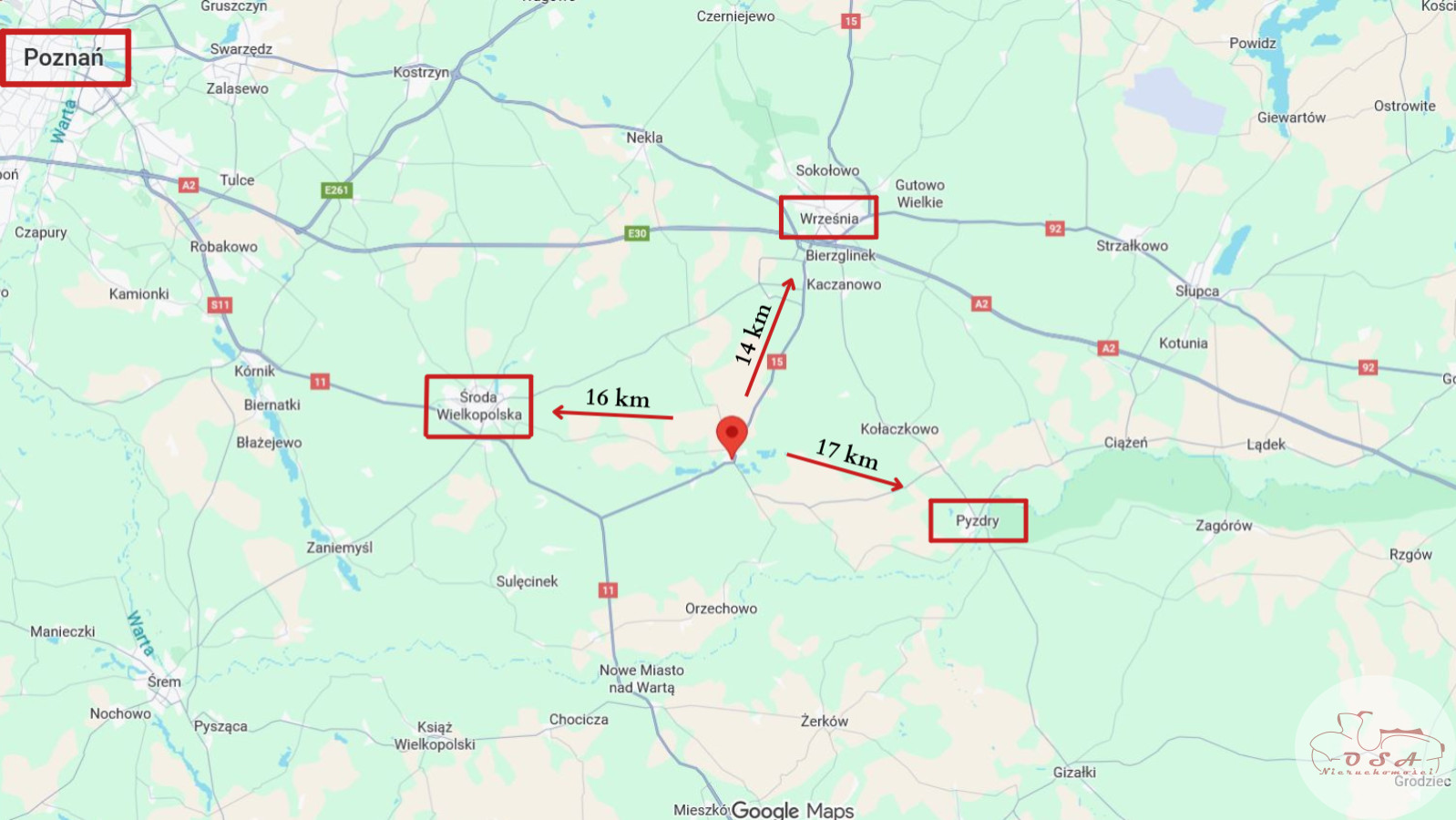 Działka Sprzedaż Miłosław Dolna 7