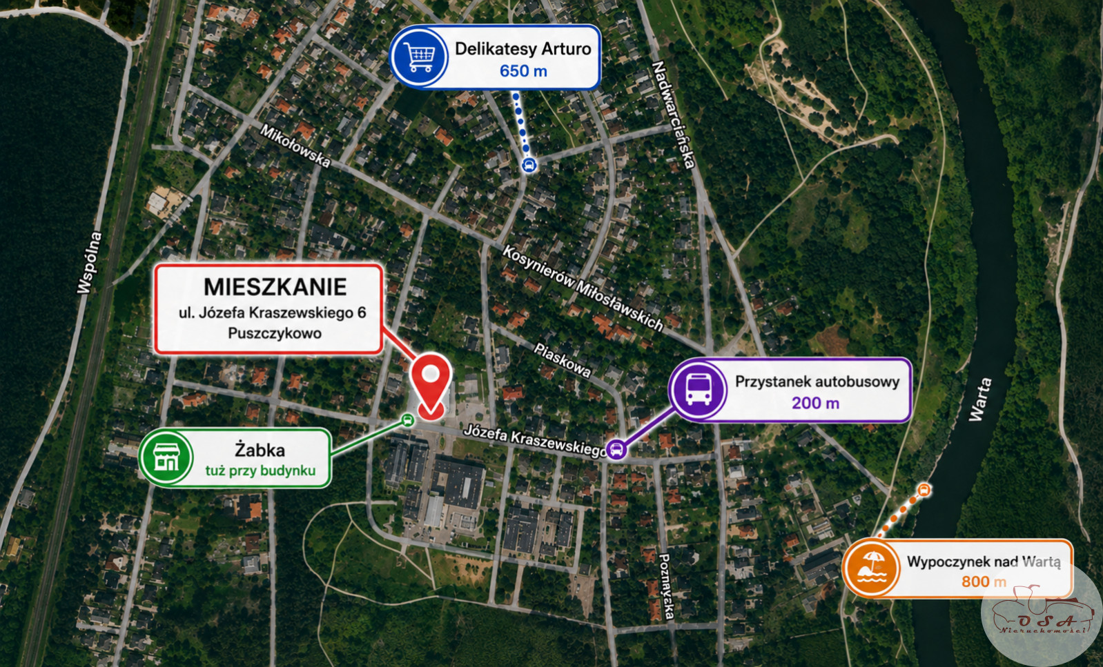 Mieszkanie Wynajem Puszczykowo Niwka Józefa Ignacego Kraszewskiego