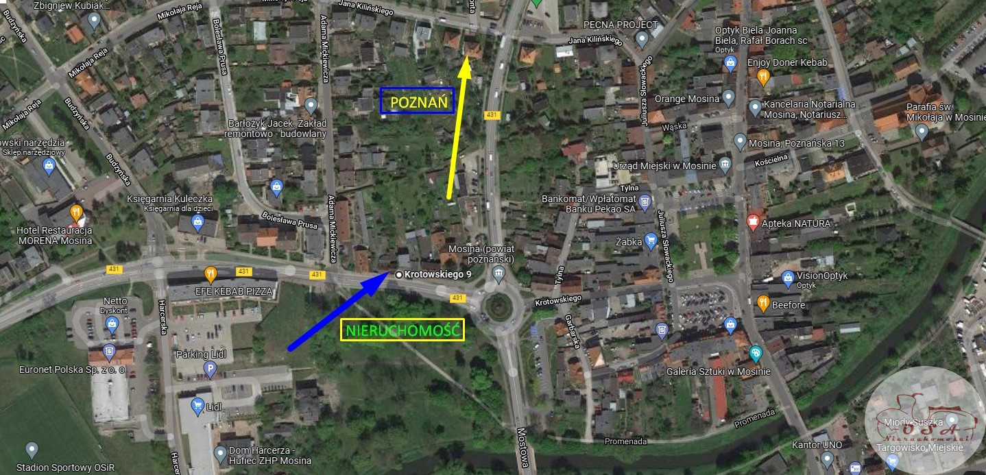 Działka Sprzedaż Mosina Krotowskiego 9