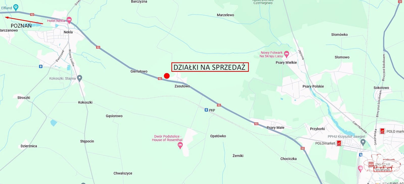 Działka Sprzedaż Zasutowo 9