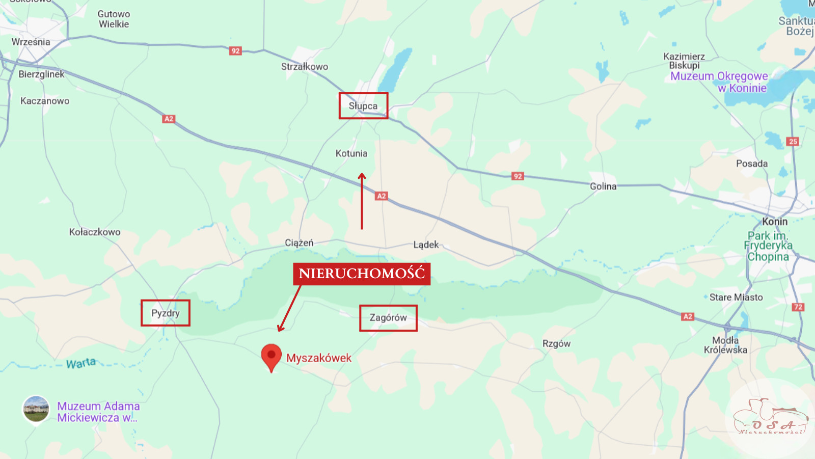 Działka Sprzedaż Myszakówek